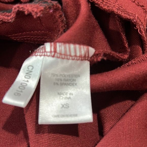 7th Avenue Red Wide Leg Pants - Picture 7 of 10